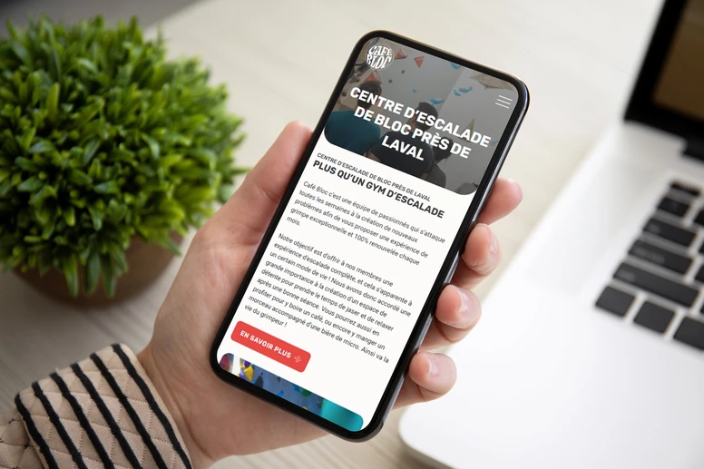 Exemple de page d’atterrissage conçue pour une campagne web